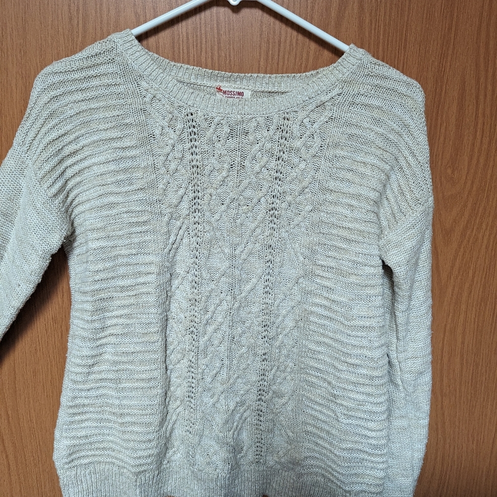 Cable knit sweater